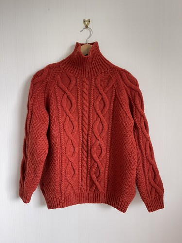 Aran hand knitted wool - aran, jumper