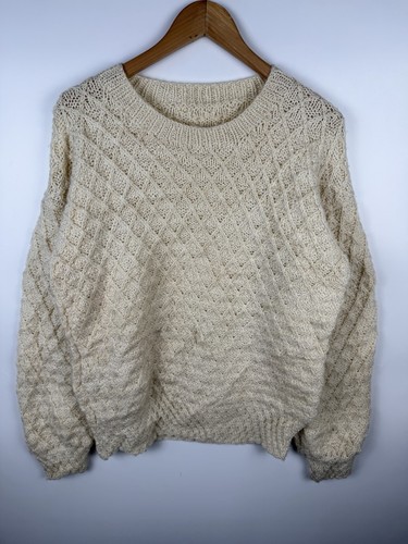 Aran knit jumper mens - aran,