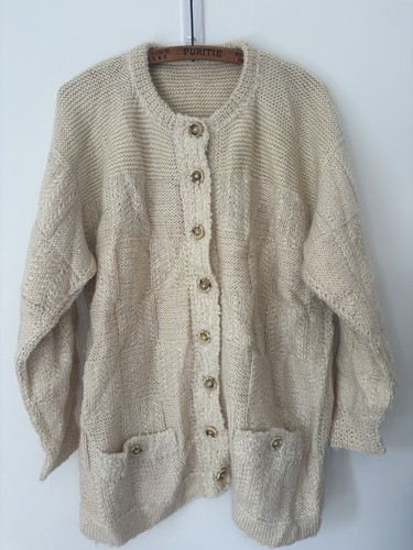 Hand knitted cardigan - hand, m