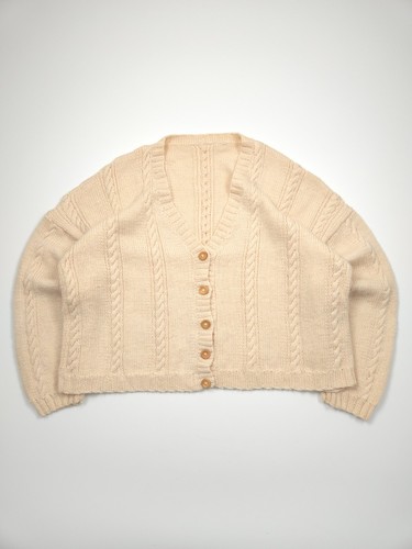 Aran cable knit - cable, cardigan