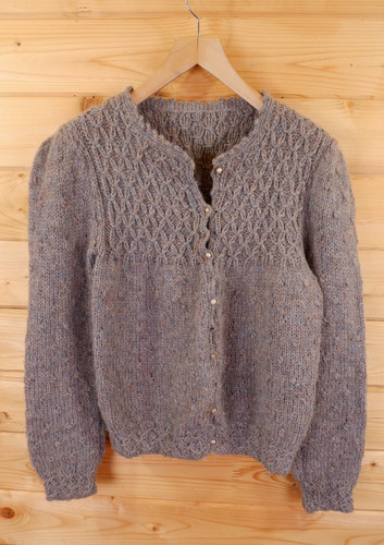 Vintage hand knitted aran - vintage,