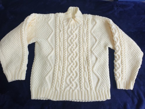 Hand knitted ladies aran - ladies,