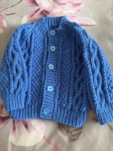 Hand knitted boys - hand, blue