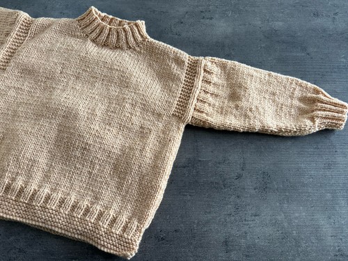 New hand knitted aran - new,