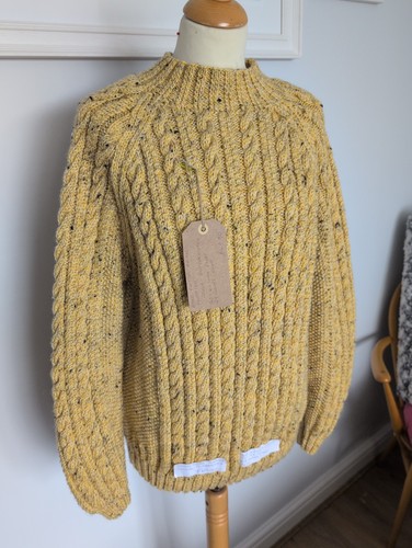 Hand knitted aran - knitted,, unisex
