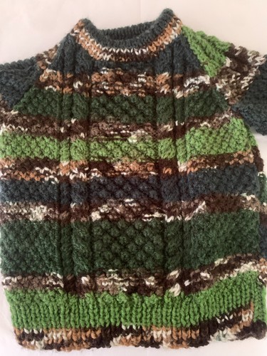 Hand knitted aran jumper - , 18/20