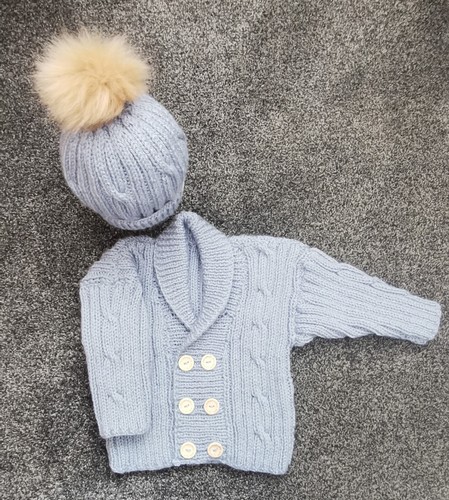 Hand knitted aran cable - aran, knit