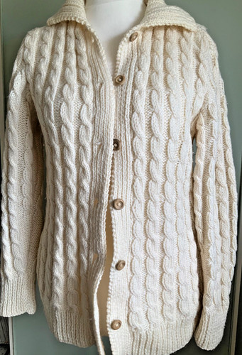 Hand knitted cable knit - hand,
