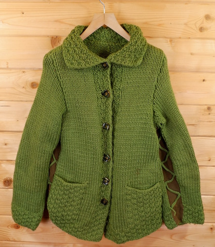 Vintage hand knitted aran - knitted,