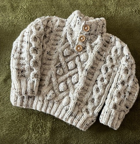 Hand knitted aran - knitted, jumper