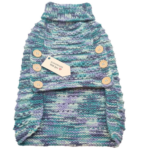 Dog coat jumper hand knitted - coat,