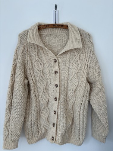 Hand knitted aran wool - aran,