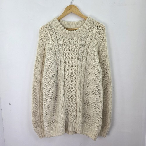 Hand knitted aran - knitted, mens