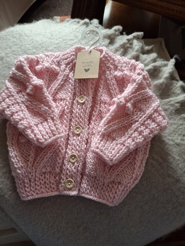 Baby girls hand knitted - baby,
