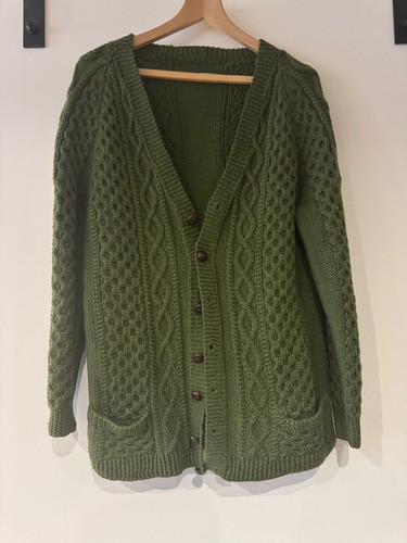 Vintage hand knitted aran