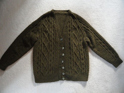 Hand knit aran cable - aran,