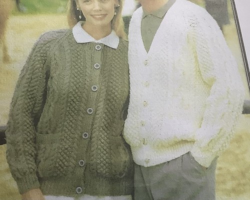 Hand knitted aran cardigans - ,