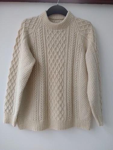 Vintage aran hand - hand, knitted