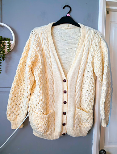 Vintage aran arran wool cream - arran,