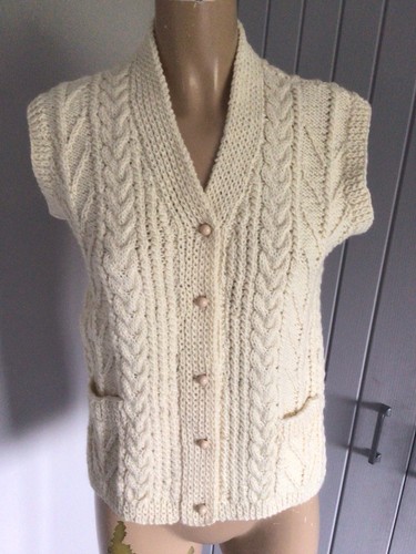 Hand knitted aran - aran, cable