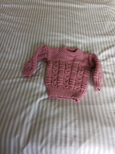 Girls aran jumper - girls,