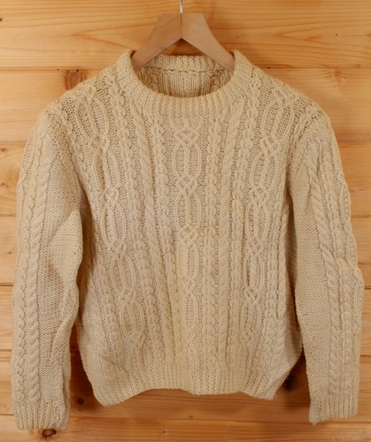 Vintage hand knitted aran - hand,