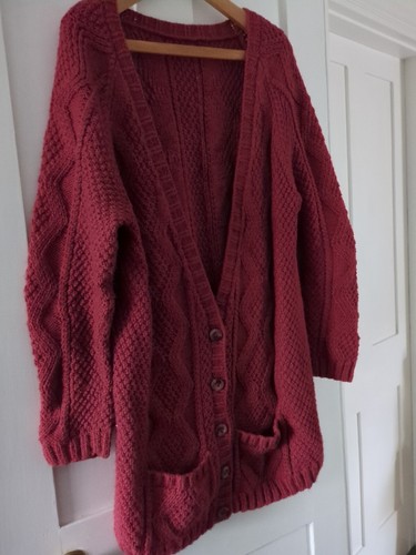 Hand knitted aran - hand,