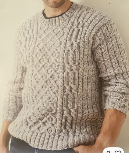 Aran hand knitted - hand,