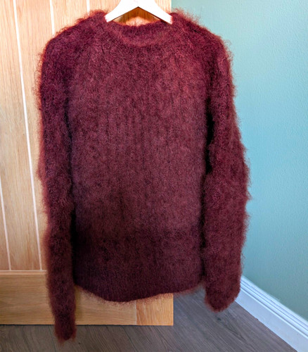 Hand knitted mohair - mohair, wool