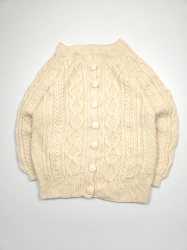Aran cable knit cardigan - cable,