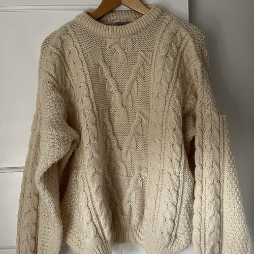 Hand knitted aran - knitted,