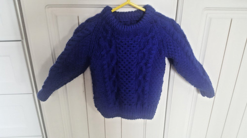 Childs new hand knitted aran - childs,