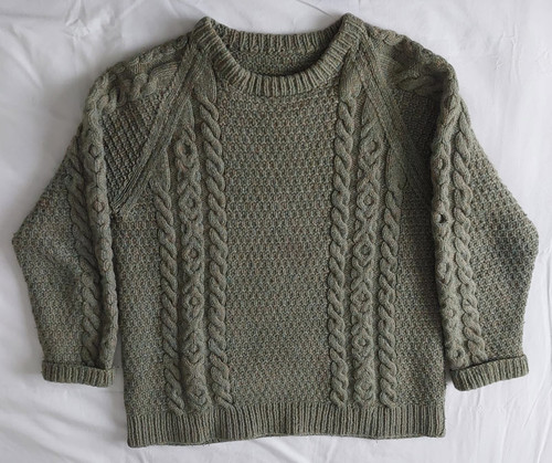 Hand knitted cable - knit, aran