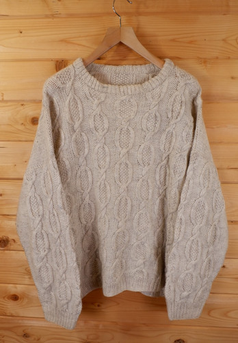 Vintage hand knitted aran - vintage,
