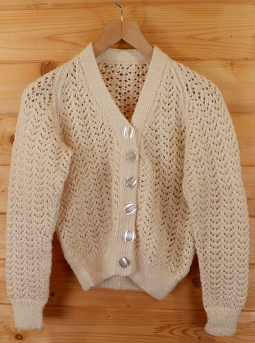 Vintage hand knitted aran - vintage,