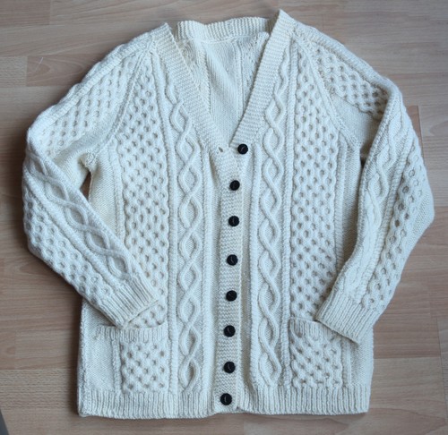 Women hand knitted aran - hand,