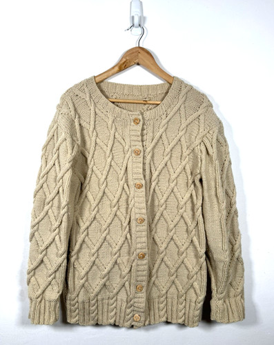 Hand knitted chunky cable - hand,