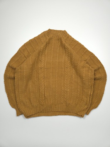 Aran knit jumper womens - aran, medium